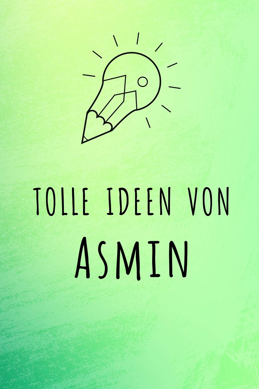 Tolle Ideen von Asmin: Unliniertes Notizbuch mit Rahmen für deinen Vornamen Books