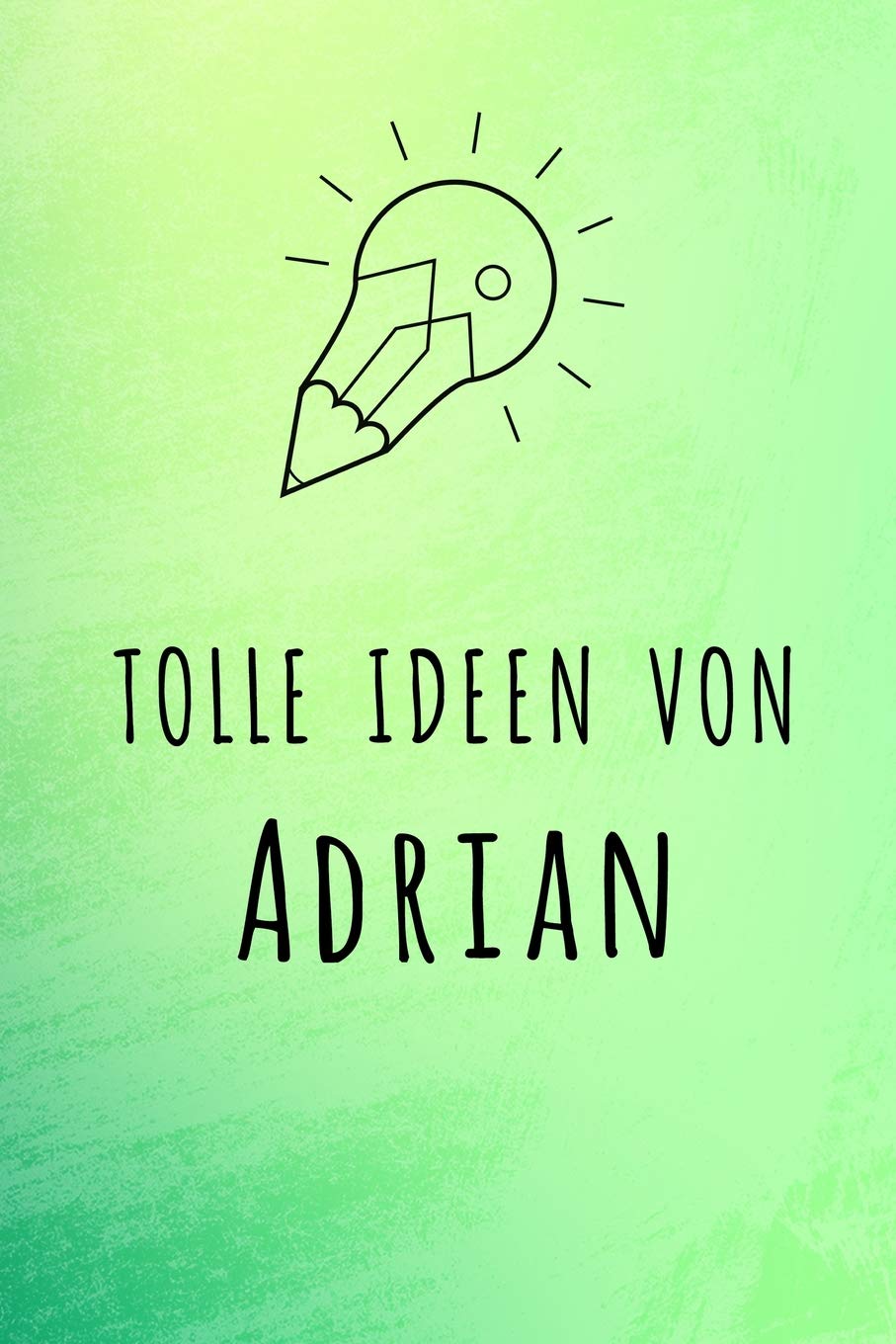 Tolle Ideen von Adrian: Unliniertes Notizbuch mit Rahmen für deinen Vornamen Books