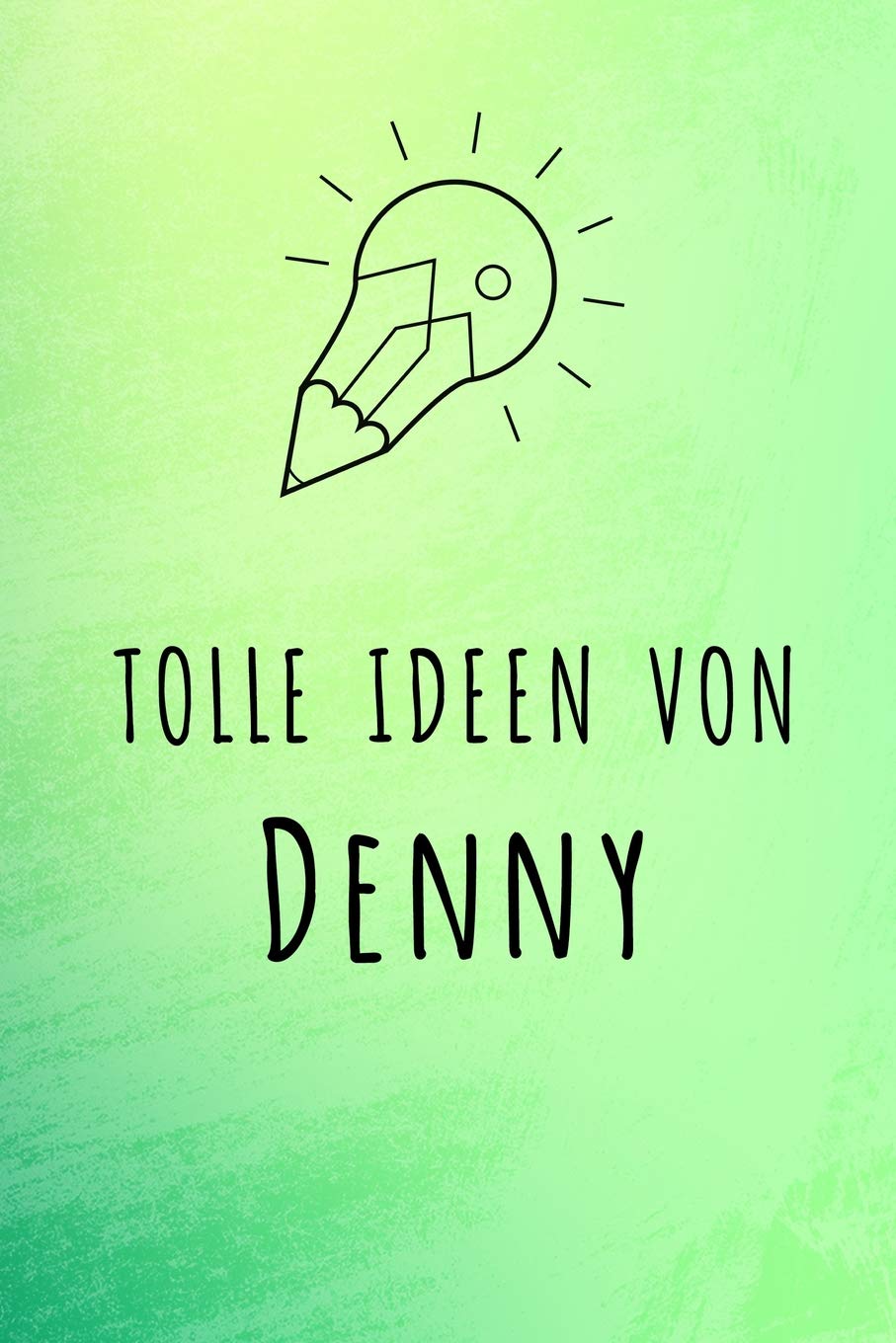 Tolle Ideen von Denny: Unliniertes Notizbuch mit Rahmen für deinen Vornamen Books