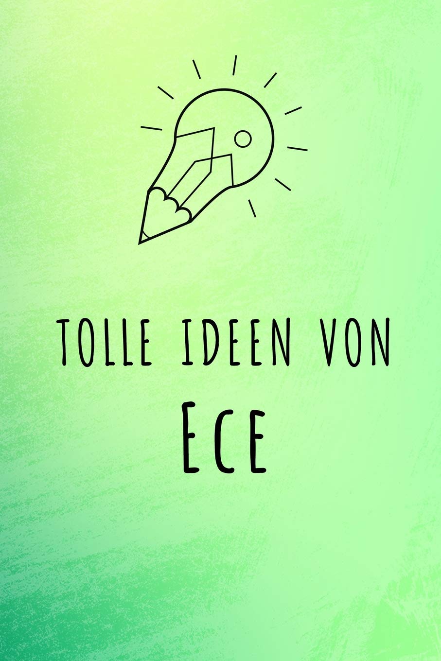 Tolle Ideen von Ece: Unliniertes Notizbuch mit Rahmen für deinen Vornamen book