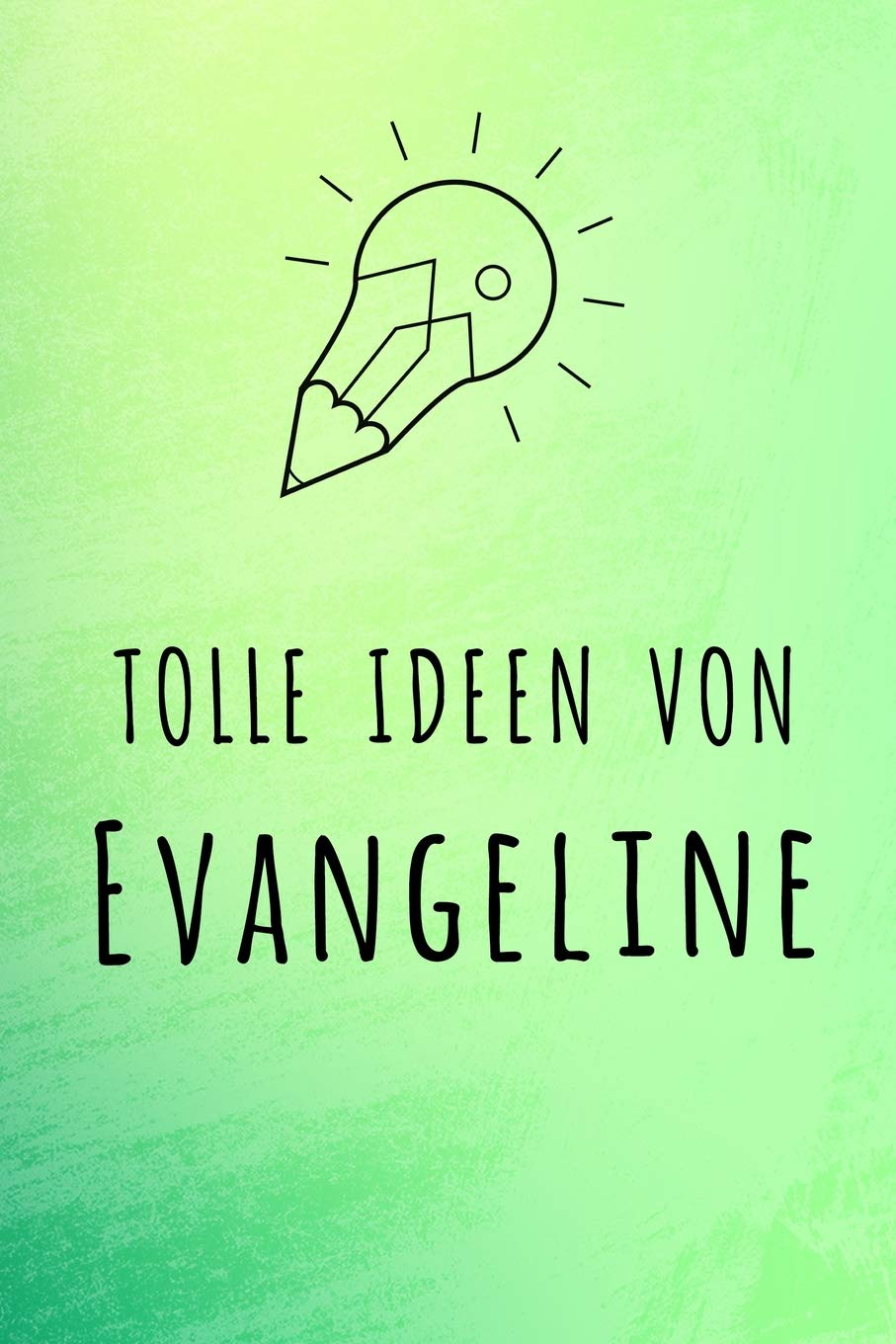 Tolle Ideen von Evangeline: Unliniertes Notizbuch mit Rahmen für deinen Vornamen Books