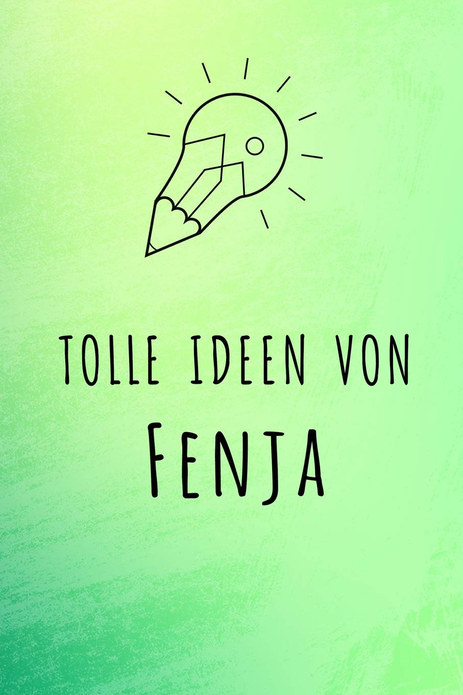 Tolle Ideen von Fenja: Unliniertes Notizbuch mit Rahmen für deinen Vornamen Books