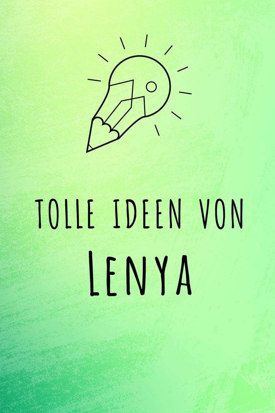 Tolle Ideen von Lenya: Unliniertes Notizbuch mit Rahmen für deinen Vornamen book