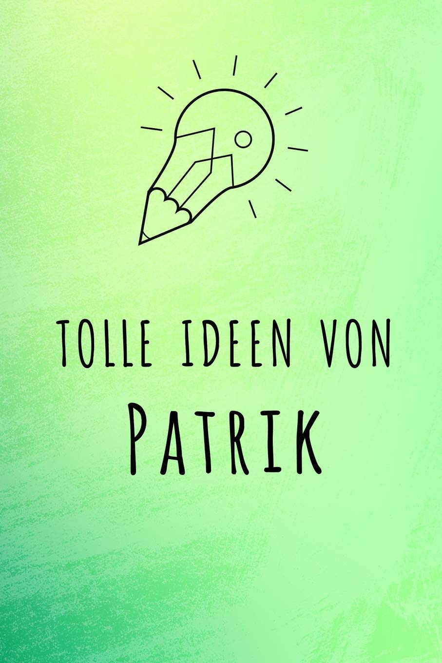 Tolle Ideen von Patrik: Unliniertes Notizbuch mit Rahmen für deinen Vornamen Books