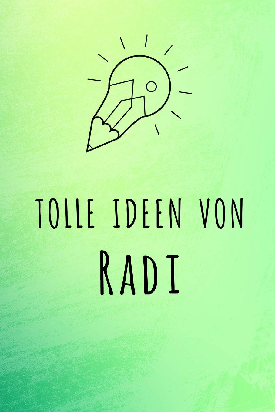 Tolle Ideen von Radi: Unliniertes Notizbuch mit Rahmen für deinen Vornamen Books