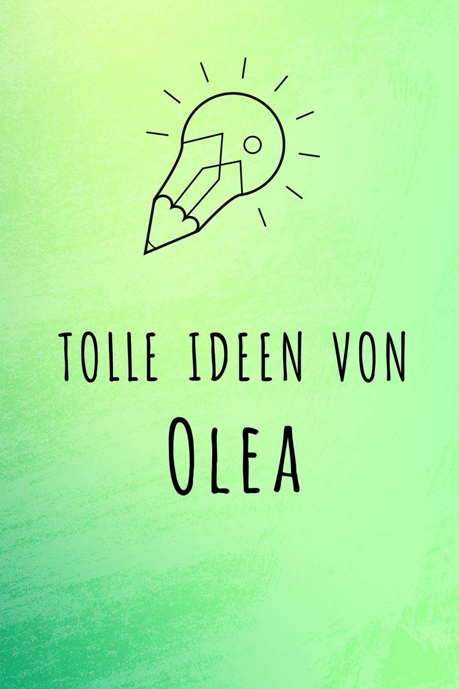 Tolle Ideen von Olea: Unliniertes Notizbuch mit Rahmen für deinen Vornamen Books