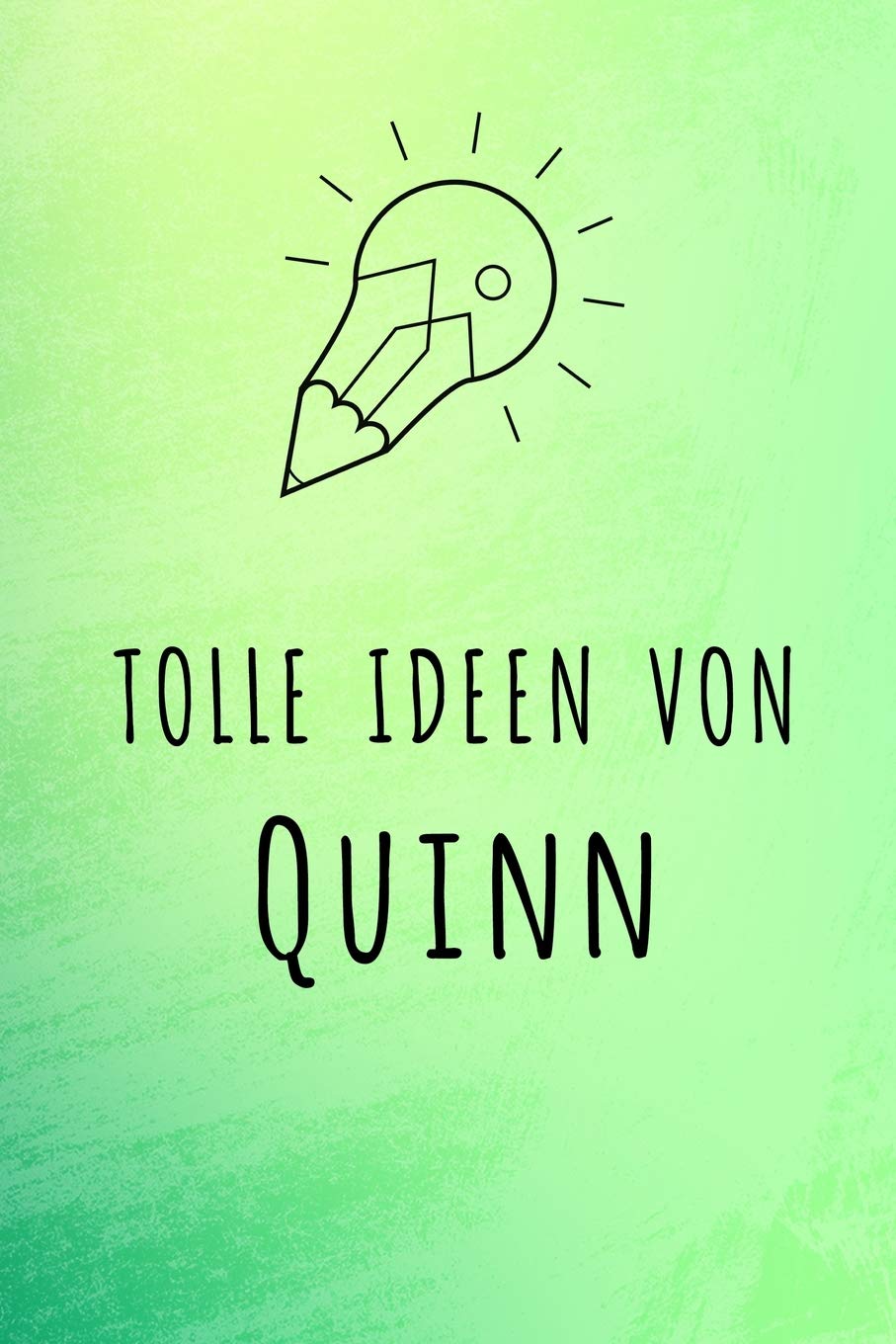Tolle Ideen von Quinn: Unliniertes Notizbuch mit Rahmen für deinen Vornamen Books