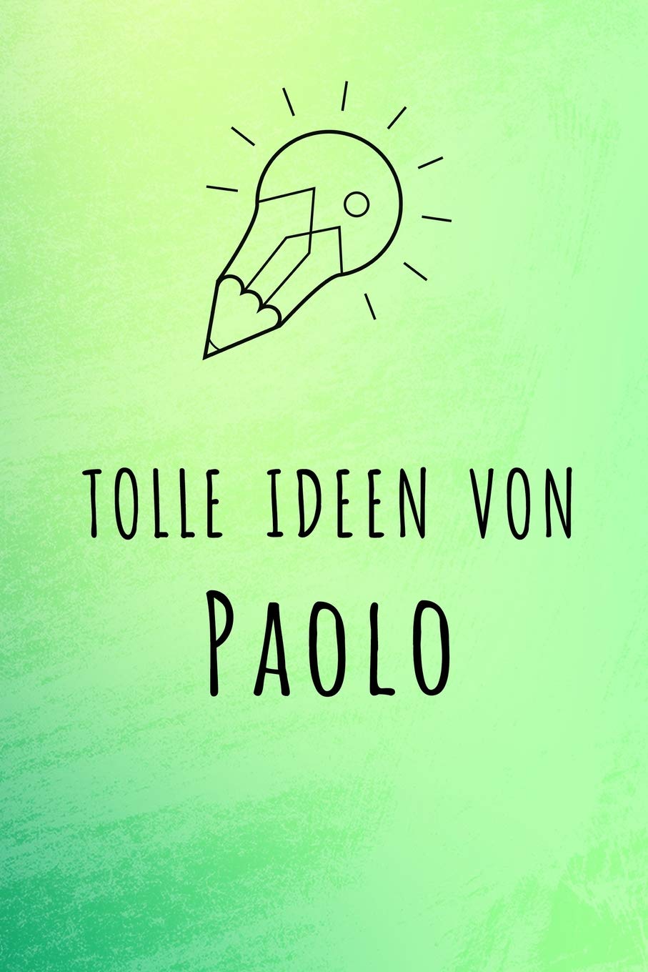 Tolle Ideen von Paolo: Unliniertes Notizbuch mit Rahmen für deinen Vornamen Books