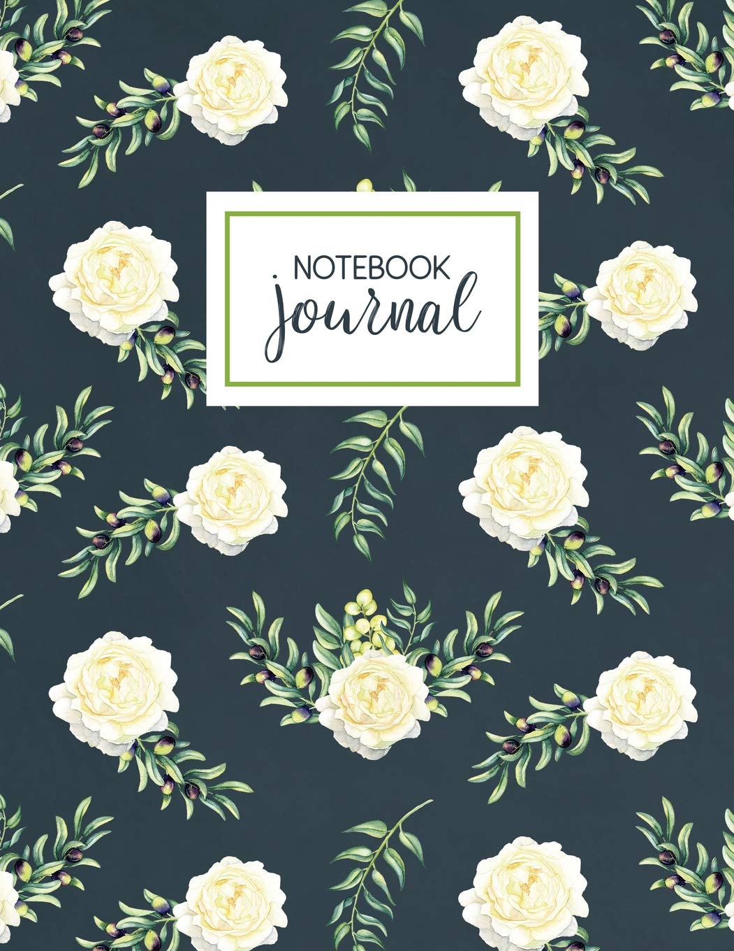 Notebook Journal: Midnight Roses, 8.5 x 11, College-Ruled Pages Essays & Short Stories