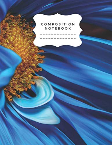 Composition Notebook: Blue Extra Large 8.5" x 11" College Ruled Lined Paper Exercise Book 200 pages, 100 sheets Learning & Reference
