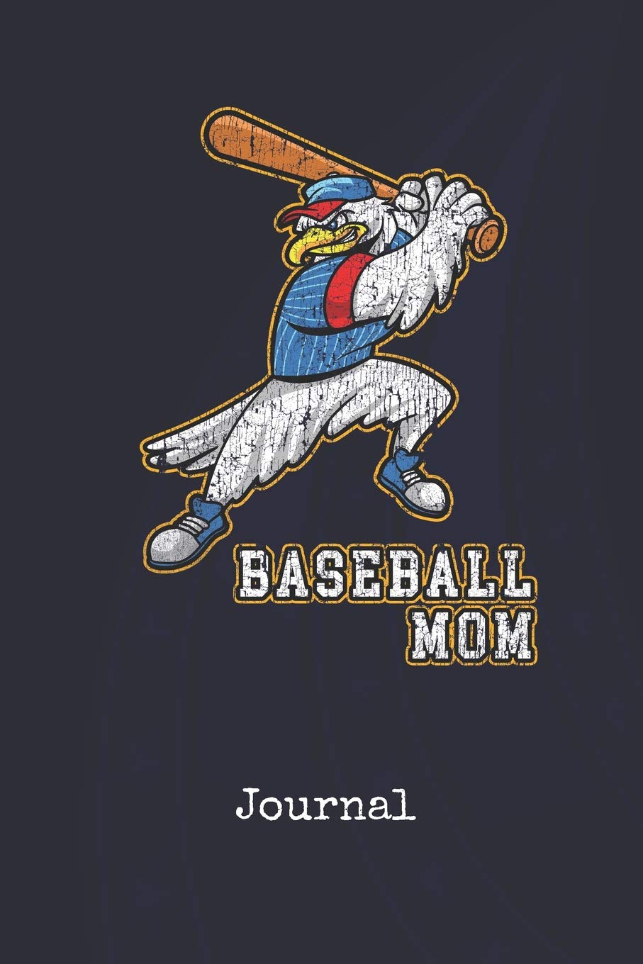 Journal: Mom Baseball USA Bird | Blank Writing Journal | Patriotic Stars & Stripes Red White & Blue Cover | Daily Diaries for Journalists & Writers | Note Taking | Write about your Life & Interests Books