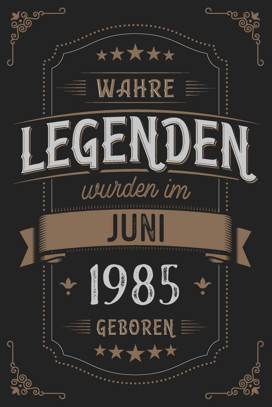 Wahre Legenden wurden im Juni 1985 geboren: Vintage Geburtstag Notizbuch - individuelles Geschenk für Notizen, Zeichnungen und Erinnerungen | liniert mit 100 Seiten Books