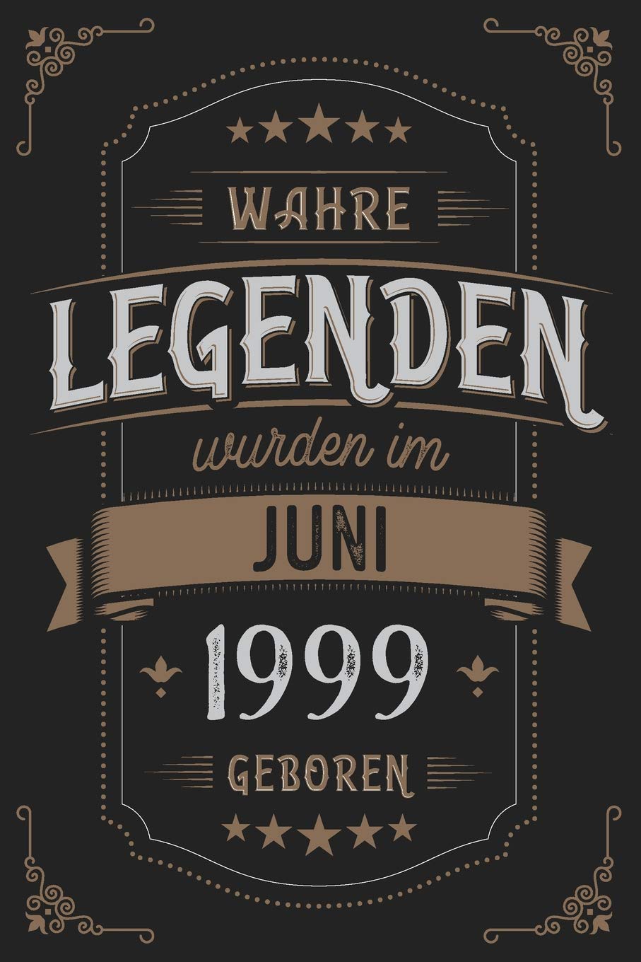 Wahre Legenden wurden im Juni 1999 geboren: Vintage Geburtstag Notizbuch - individuelles Geschenk für Notizen, Zeichnungen und Erinnerungen | liniert mit 100 Seiten Books
