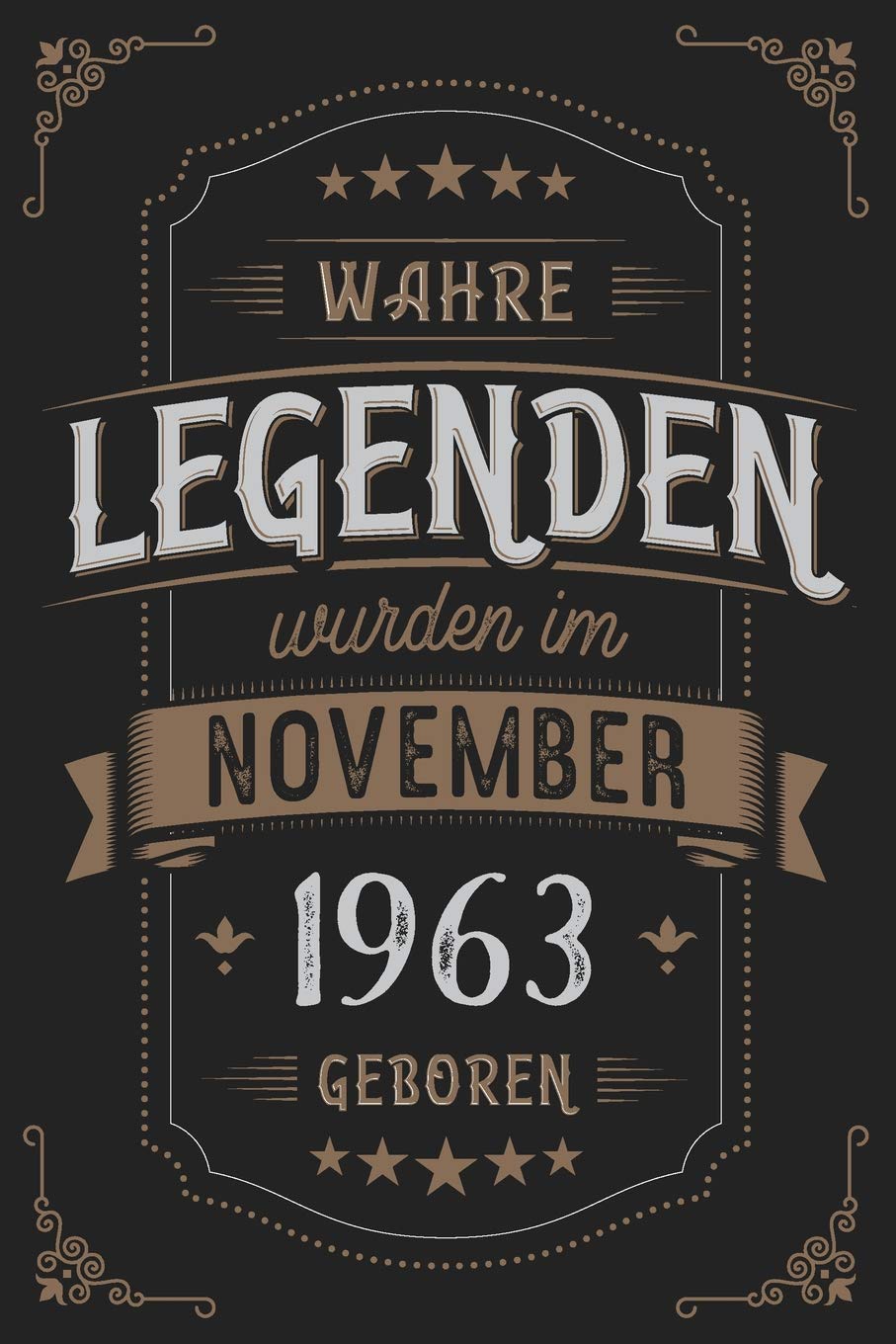 Wahre Legenden wurden im November 1963 geboren: Vintage Geburtstag Notizbuch - individuelles Geschenk für Notizen, Zeichnungen und Erinnerungen | liniert mit 100 Seiten Books