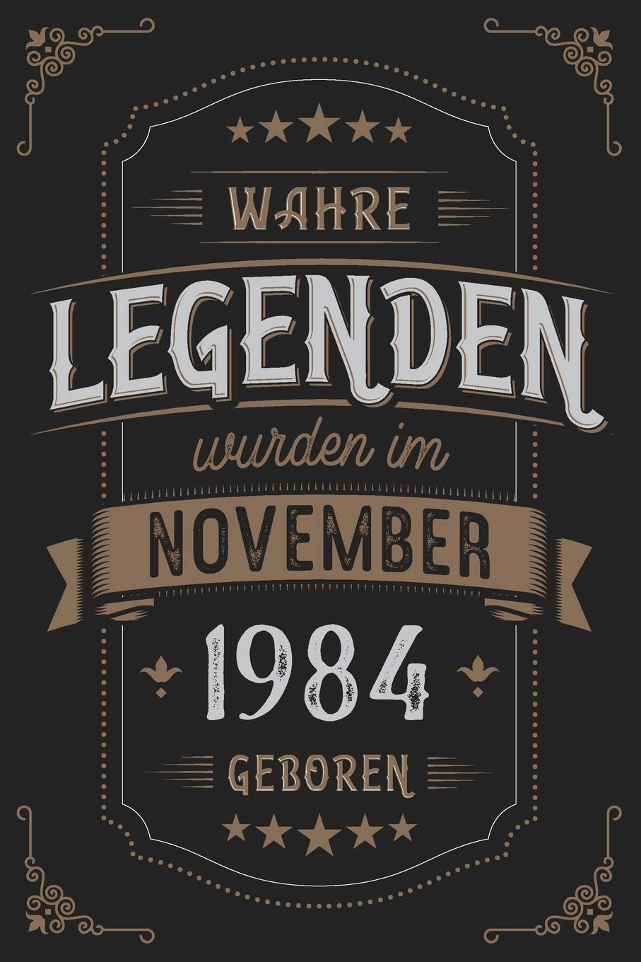 Wahre Legenden wurden im November 1984 geboren: Vintage Geburtstag Notizbuch - individuelles Geschenk für Notizen, Zeichnungen und Erinnerungen | liniert mit 100 Seiten Books