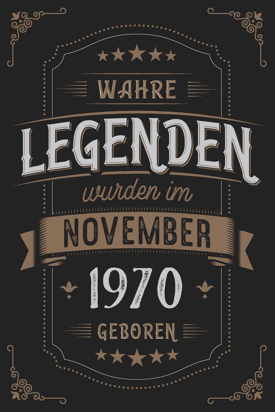 Wahre Legenden wurden im November 1970 geboren: Vintage Geburtstag Notizbuch - individuelles Geschenk für Notizen, Zeichnungen und Erinnerungen | liniert mit 100 Seiten Books