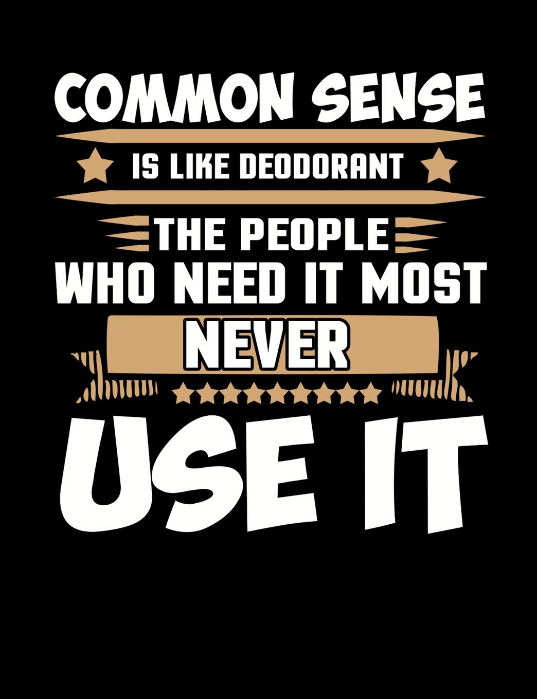 Common Sense Is Like Deodorant: Funny Quotes and Pun Themed College Ruled Composition Notebook Learning & Reference