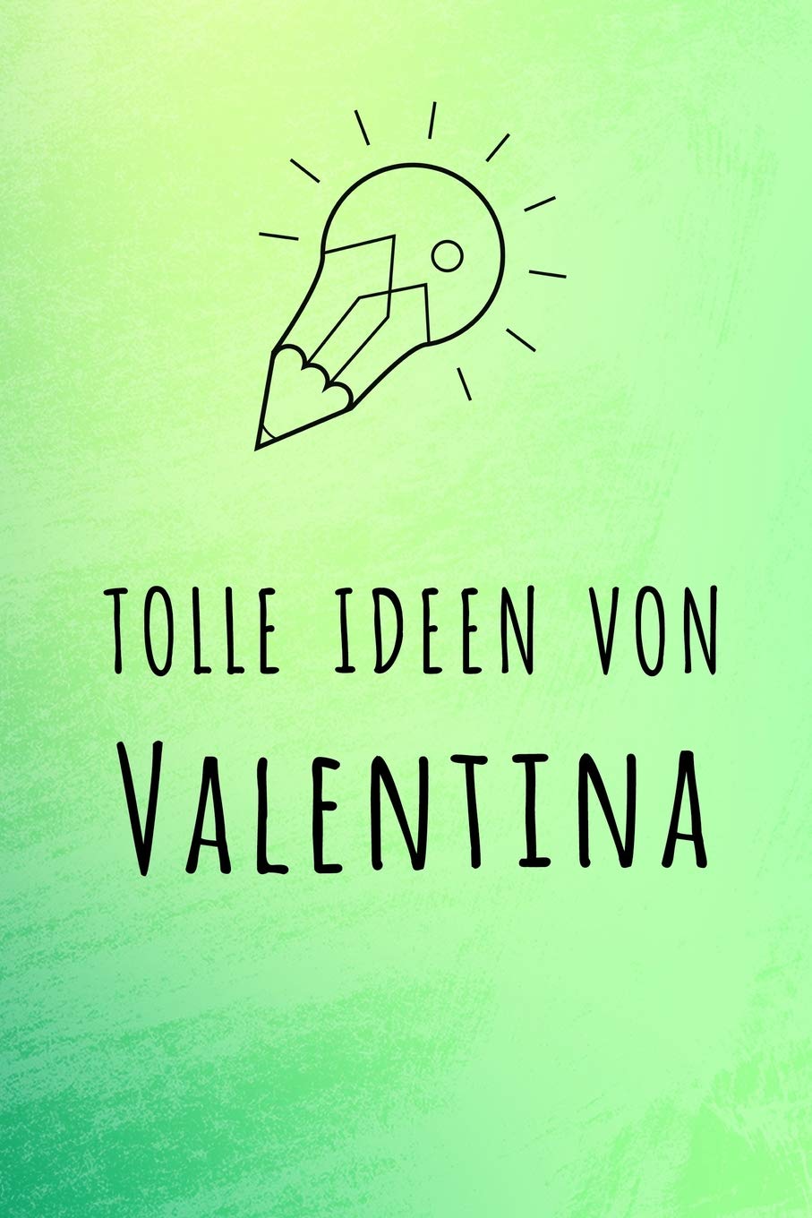 Tolle Ideen von Valentina: Kariertes Notizbuch mit 5x5 Karomuster für deinen Vornamen Books