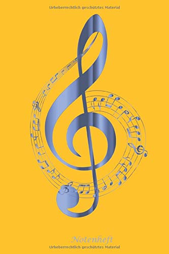 Notenheft: Notenheft für Lehrer Musiker und Komponisten/ 80 Seiten /Blanko Notenpapier Manuskript /Piano /Gitarre/ Violine/ Keyboard / 6x9 Forma DIN A5/Soft Cover Sheet Music