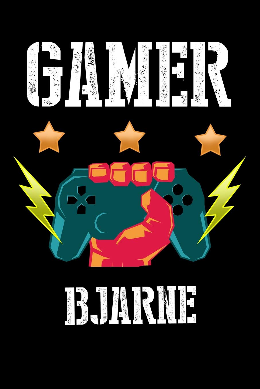 Gamer Bjarne: Liniertes Notizbuch für deinen Vornamen Books