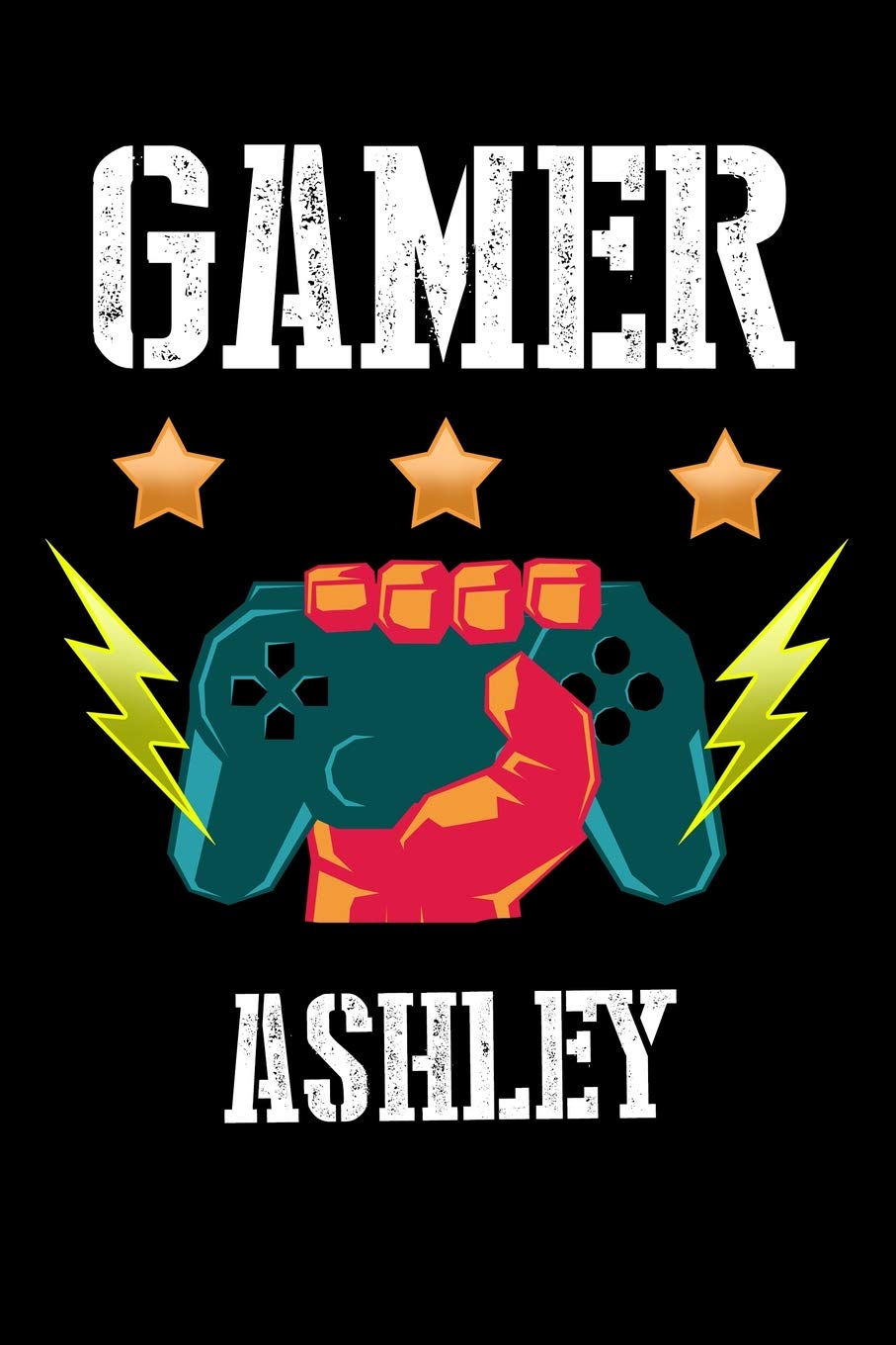 Gamer Ashley: Liniertes Notizbuch für deinen Vornamen Books