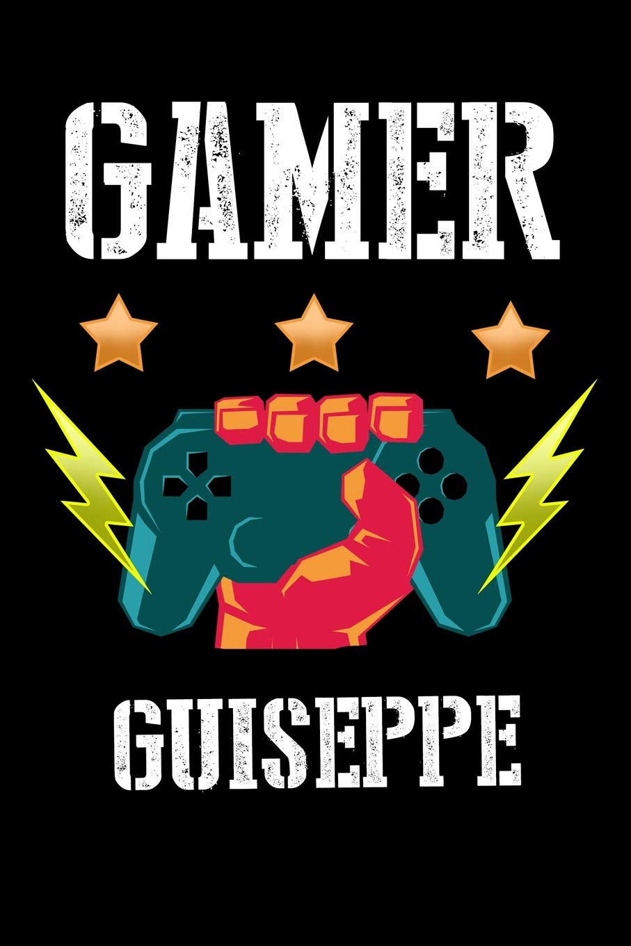 Gamer Guiseppe: Liniertes Notizbuch für deinen Vornamen Books
