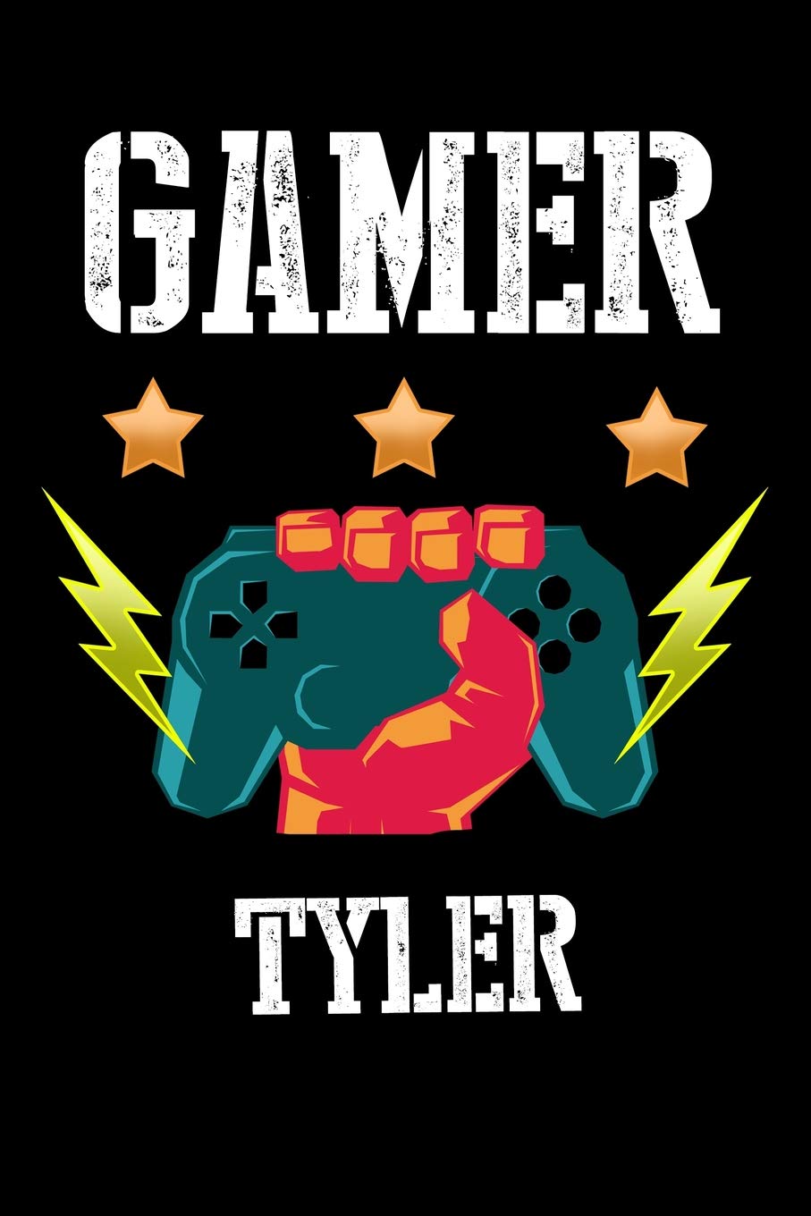 Gamer Tyler: Liniertes Notizbuch für deinen Vornamen Books