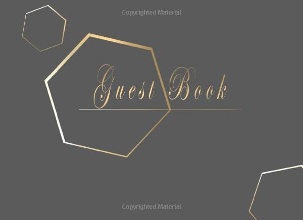 Guest Book: Blank Unlined Classic (8.25 x 6 inches) - 110 Pages Essays & Short Stories