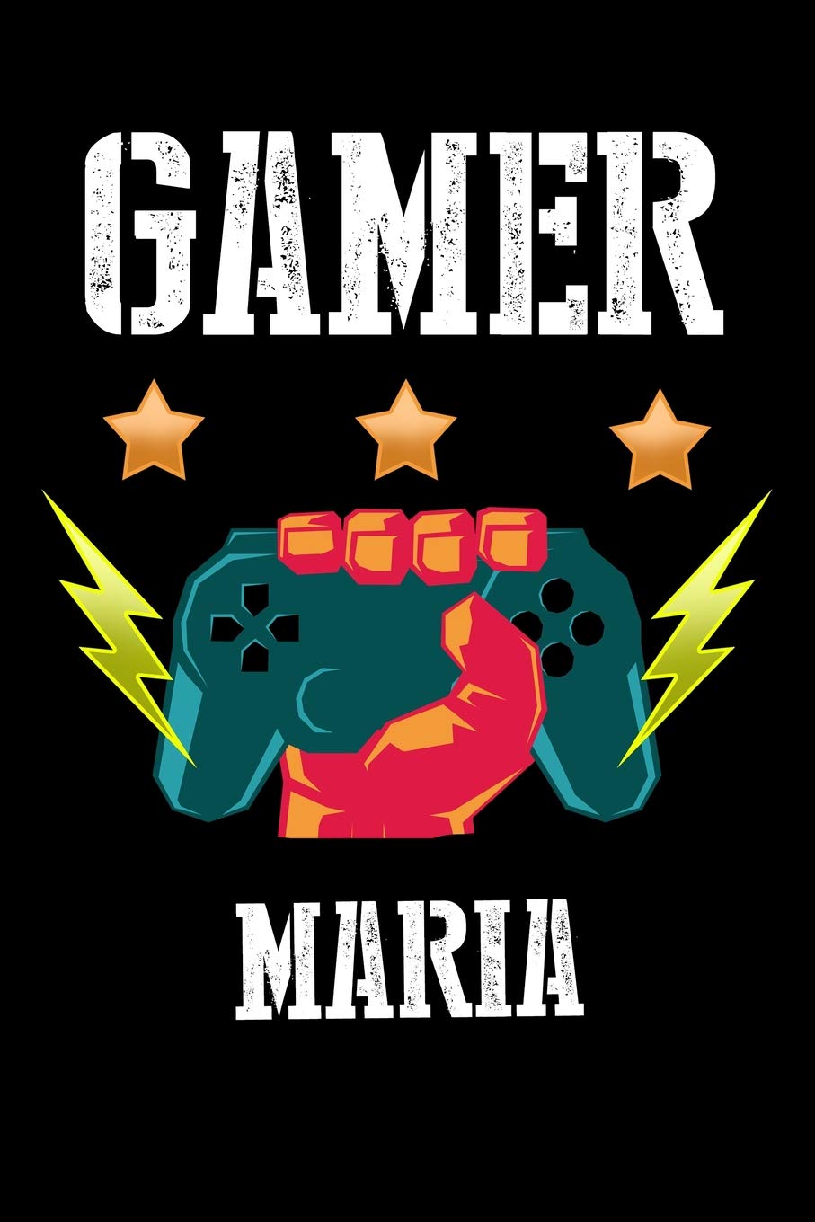 Gamer Maria: Liniertes Notizbuch für deinen Vornamen Books
