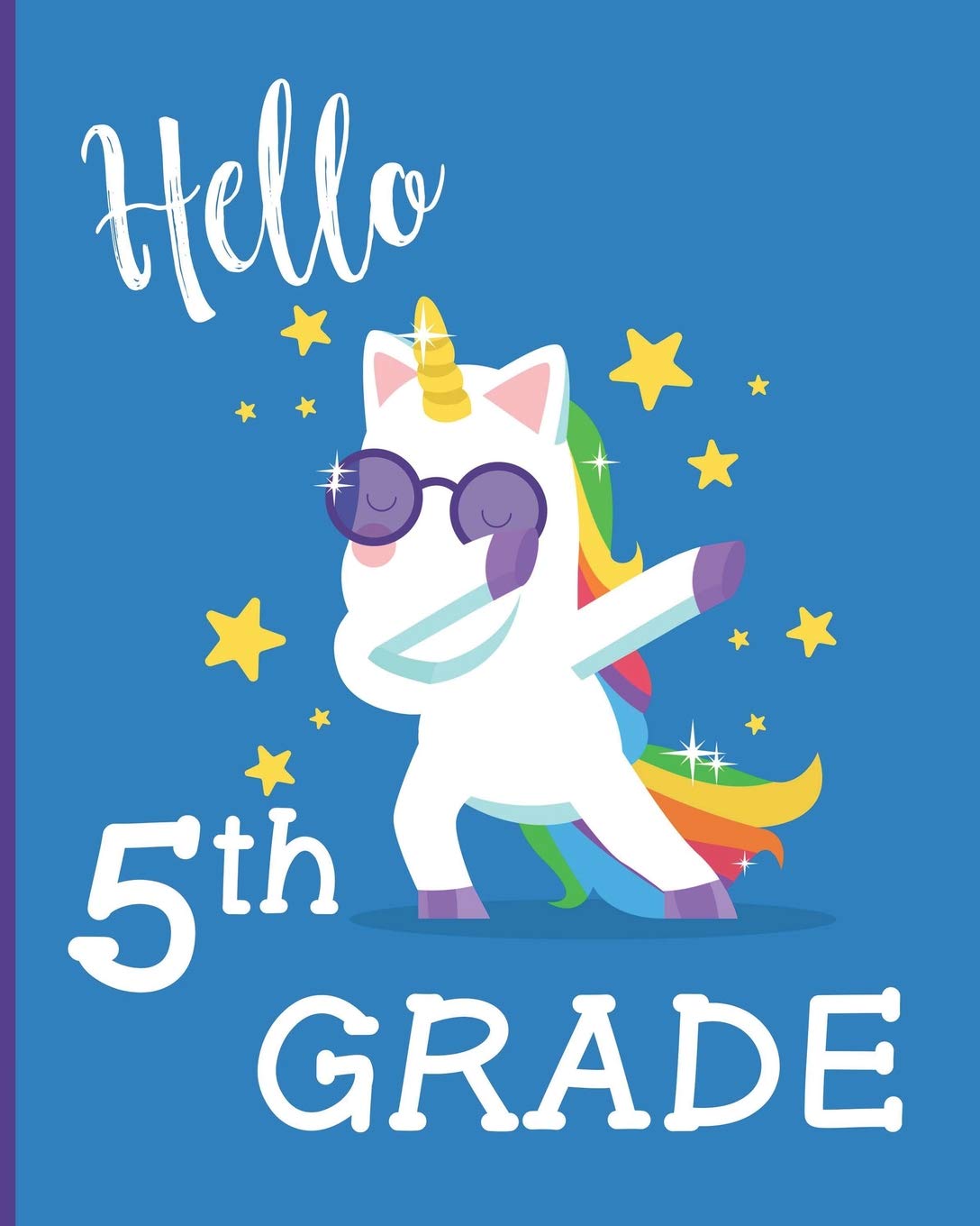 Hello 5th grade: School primary composition notebook for kids Wide Ruled copy book for elementary kids school supplies student teacher daily creative writing journal Non-fiction