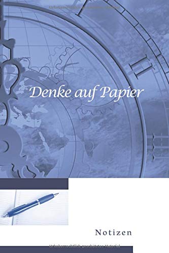 Denke auf Papier - Notizen: Erfolgstagebuch/Notizbuch/ Tagebuch/ halte deine Ziele und Gedanken auf /100 leere Seiten/ Punkteraster/ jede zweite Seite ... mit Softcover. Perfekt für Ziele und Gedanken Education & Training