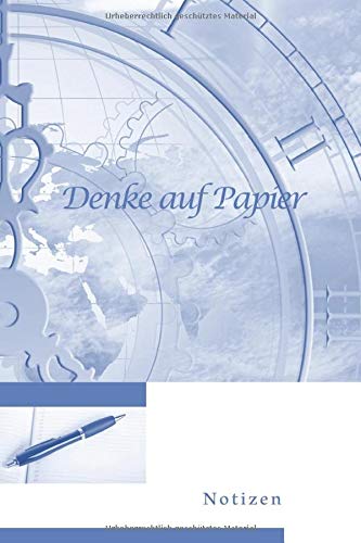 Denke auf Papier - Notizen: Erfolgstagebuch/Notizbuch/ Tagebuch/ halte deine Ziele und Gedanken auf /100 leere Seiten/ Punkteraster/ jede zweite Seite ... mit Softcover. Perfekt für Ziele und Gedanken Education & Training