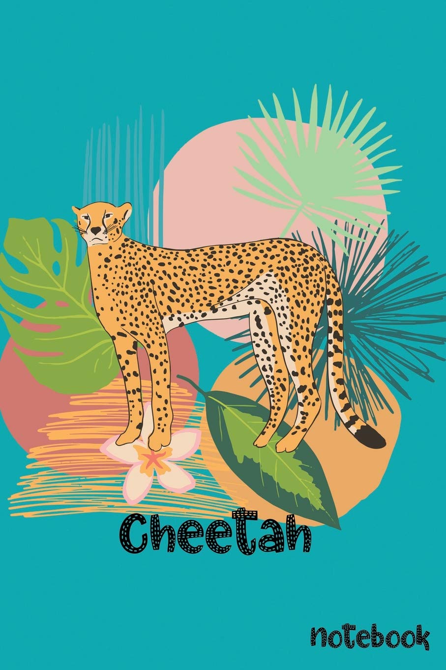 Blue Cheetah Notebook: Love Writing In This Journal or Diary - Lined 6 x 9-inch size with 120 pages - Gift For Cheetah Lovers Mathematics