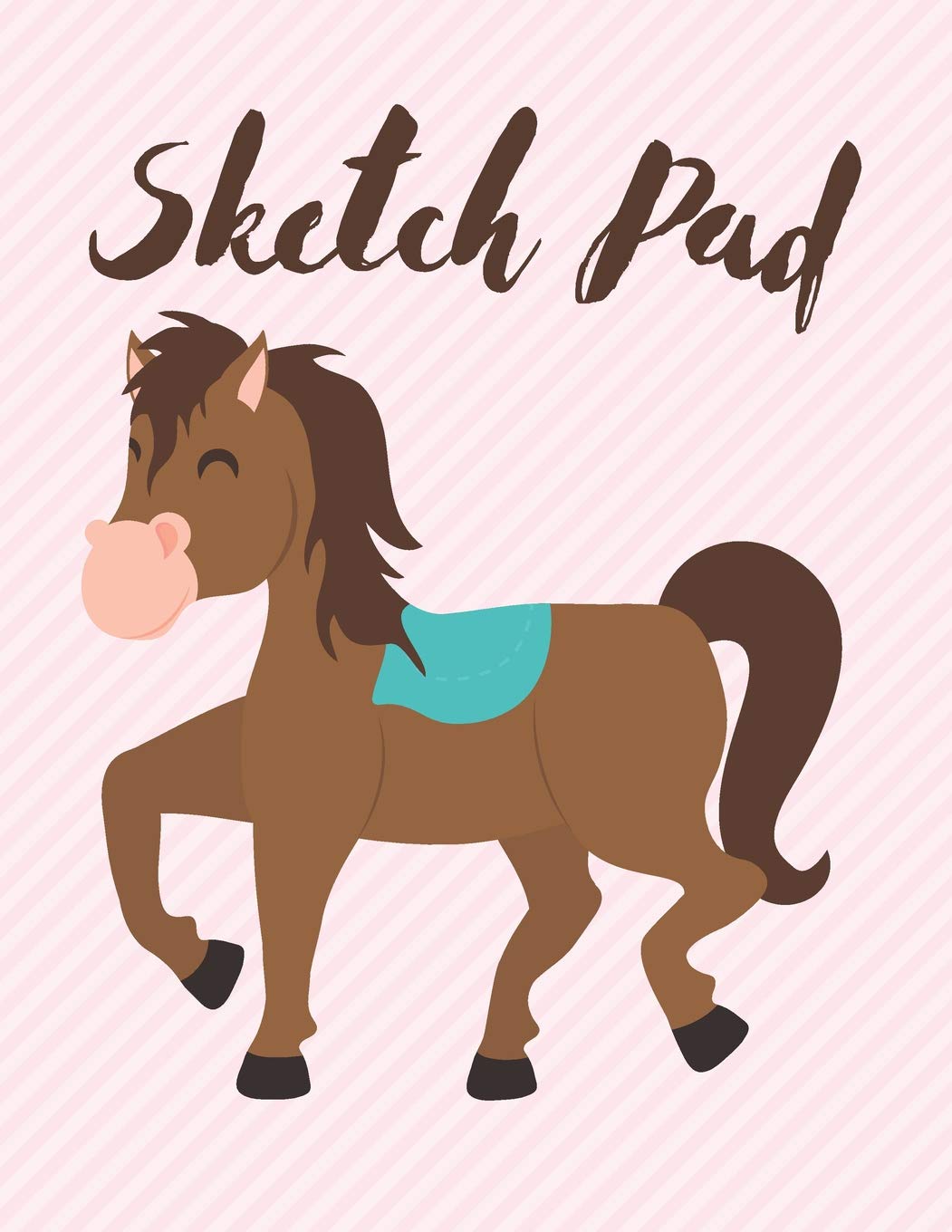 Sketch Pad: Sketch Book: Horse Unlined Journal with Small Pictures | Draw, Write, Doddle, Diary, Jotter, Blank pages| 120 pages | Children Adults Hobbies & Crafts