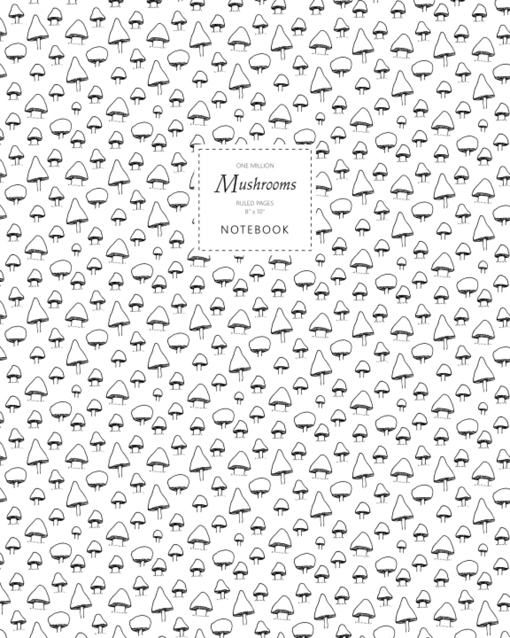 One Million Mushrooms Notebook - Ruled Pages - 8x10 Notizbuch (Chef) Stationery