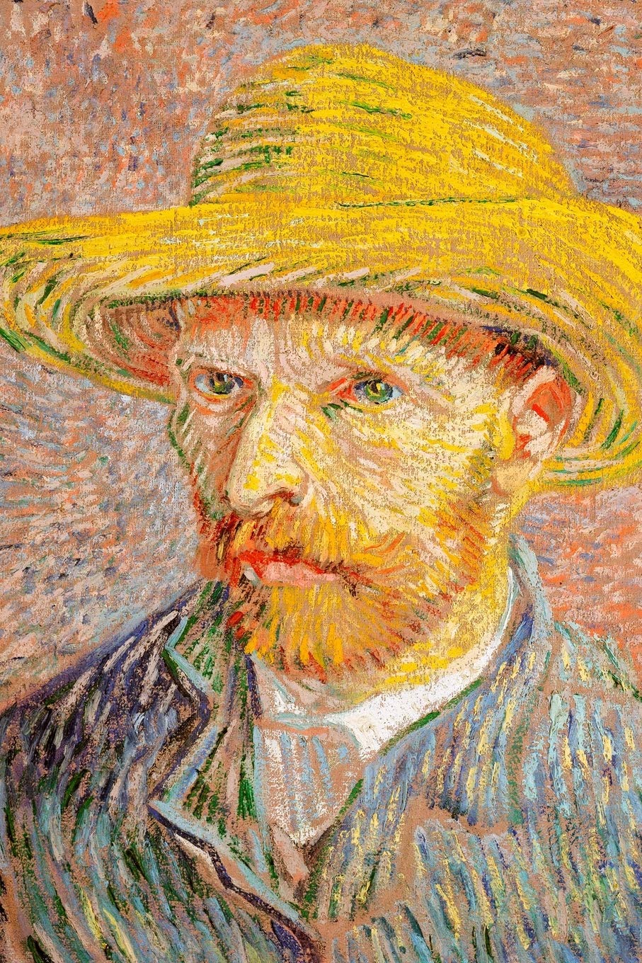 Notizbuch für Künstler: Künstler Notizheft, Tagebuch, Notebook, Schreibheft etwa A5 (15,3 x 22,9 cm), liniert mit Motiv: "Selbstporträt mit Strohhut" von Vincent Van Gogh Non-fiction