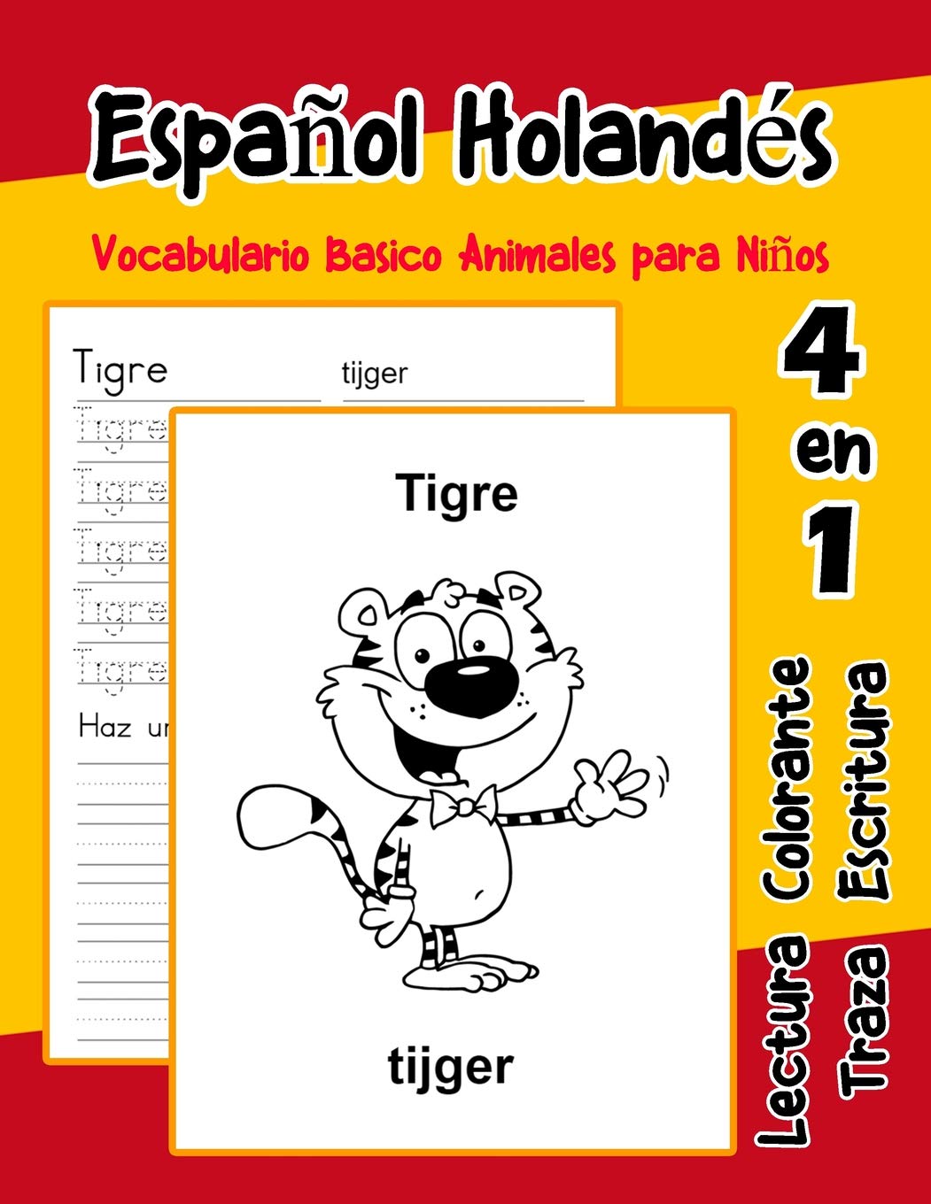Español Holandés Vocabulario Basico Animales para Niños: Vocabulario en Espanol Holandes de preescolar kínder primer Segundo Tercero grado (Vocabulario animales para niños en español, Band 3) Foreign Languages ​​& Dictionaries