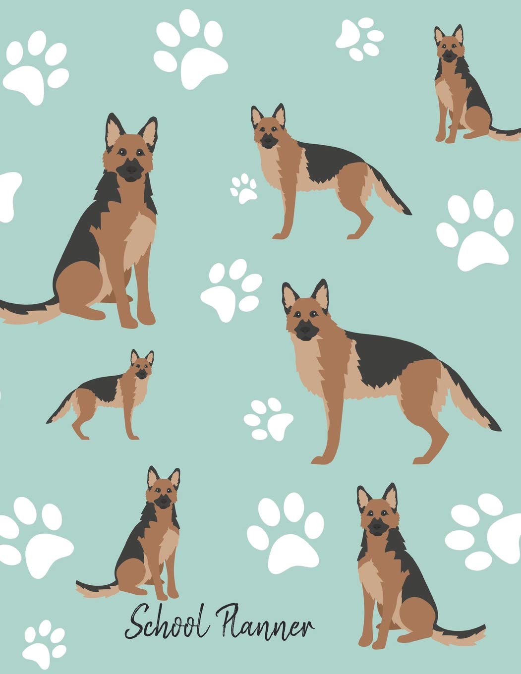School Planner: School Planner 2019-2020 German Shepherd Dog Pets