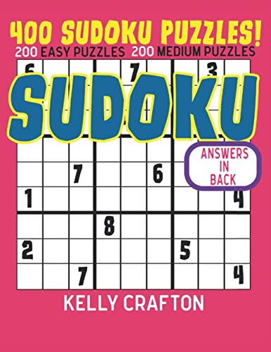 SUDUKO: 400 Suduko Puzzles 200 easy 200 medium 200 hard Answers in the back Learning & Reference