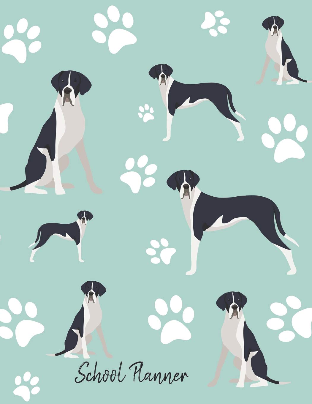 School Planner: School Planner 2019-2020 Great Dane Dog Pets