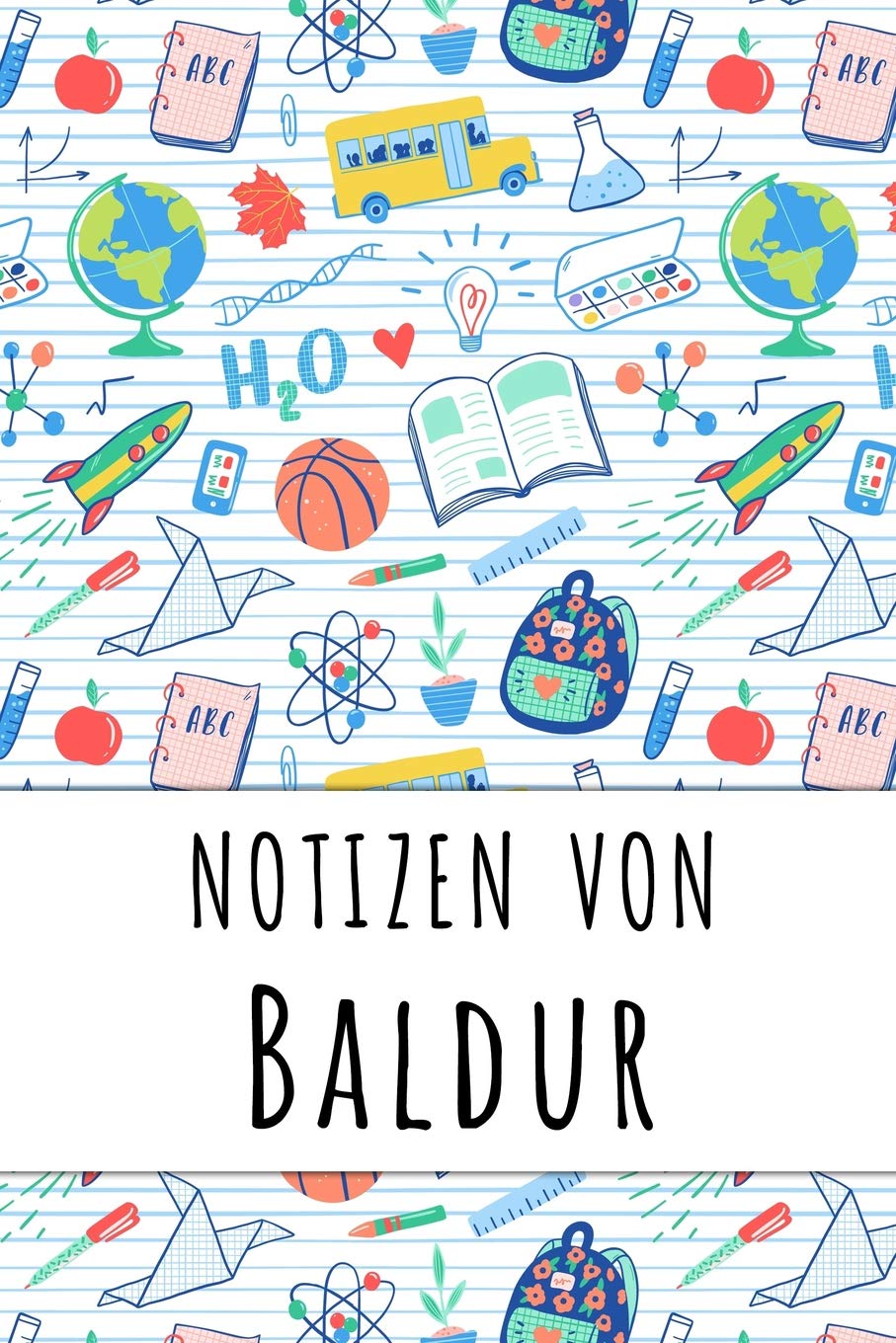 Notizen von Baldur: Liniertes Notizbuch für deinen personalisierten Vornamen book