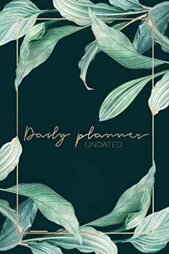 Daily Planner Undated: Undated Calendar and Monthly Planner for 12 Month - 1 Year | Undated Planner and Journal - Weekly Planner No Date - Planners ... dotted Pages | Day Planner with To Do Lis book