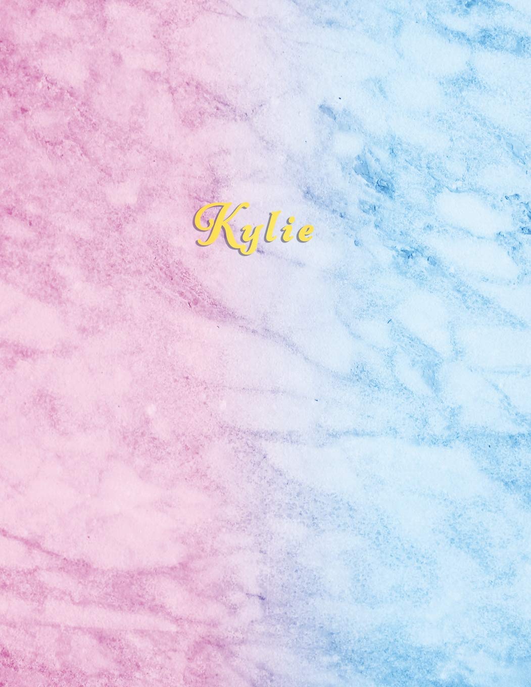Kylie: Personalized custom college ruled journal for girls | Standard lined size composition exercise note book Books