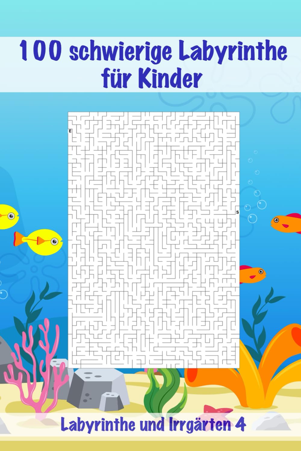 100 schwierige Labyrinthe für Kinder: Verwirrende und schwierige Labyrinthe für Kinder / Kleines Format / Rätsel für Kinder / Toll für den Urlaub / Für 6-8 Jahre Leisure & Fun