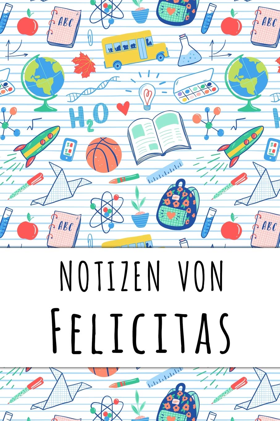 Notizen von Felicitas: Liniertes Notizbuch für deinen personalisierten Vornamen Books