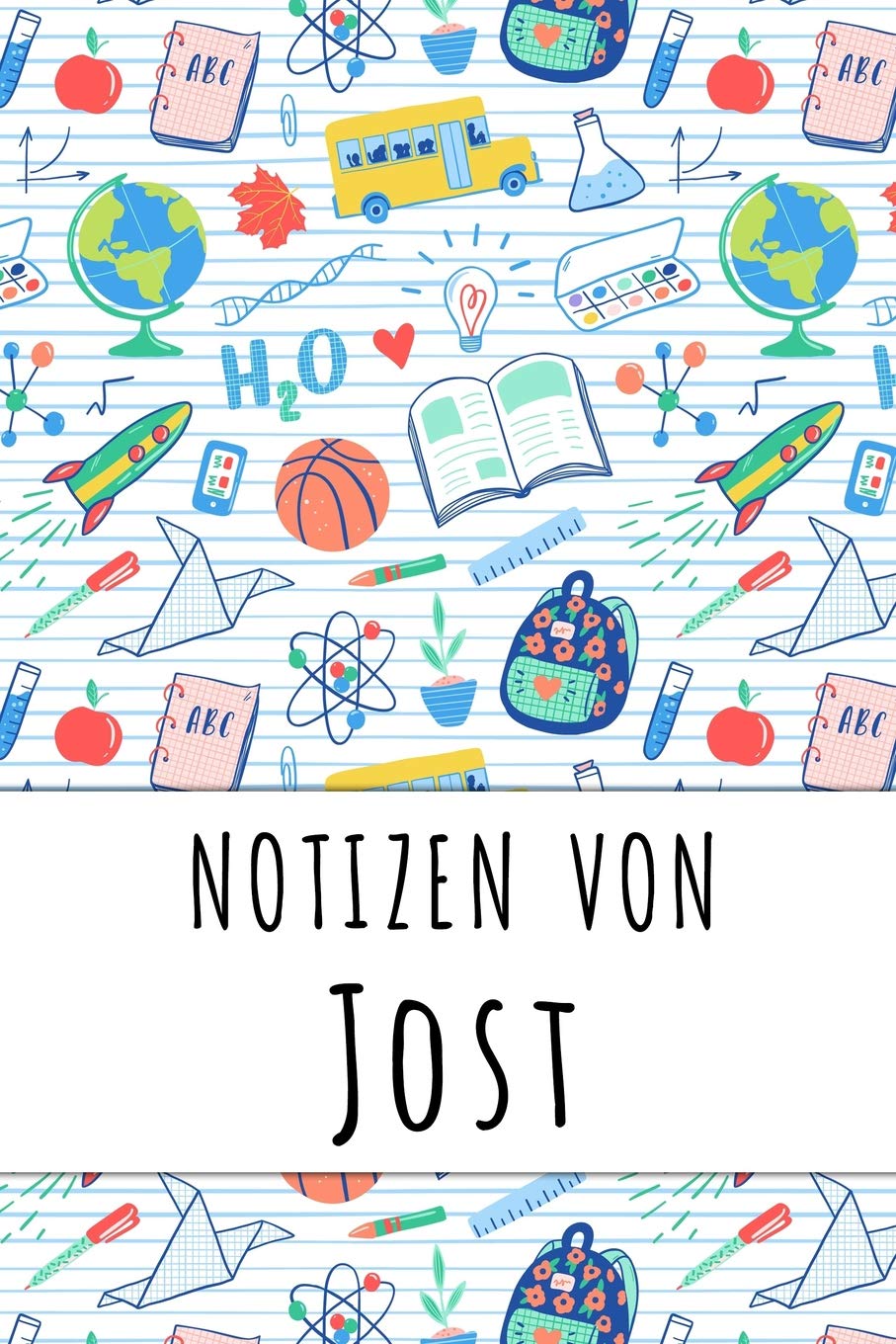 Notizen von Jost: Liniertes Notizbuch für deinen personalisierten Vornamen Books