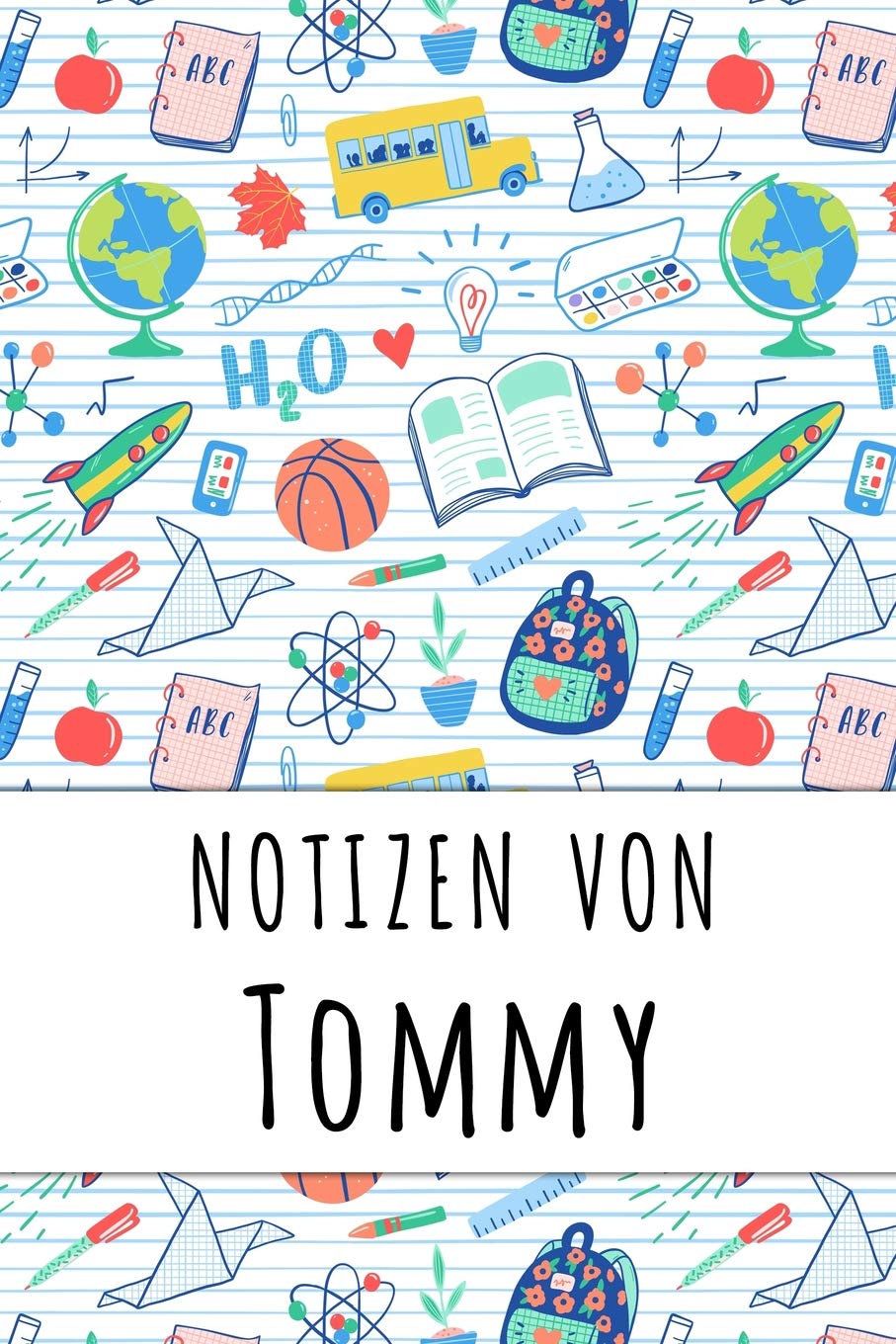 Notizen von Tommy: Liniertes Notizbuch für deinen personalisierten Vornamen Books