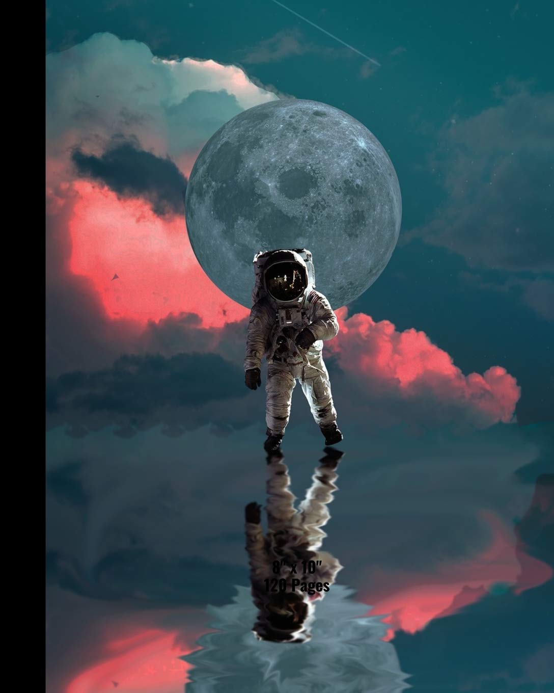 Composition Notebook: Astronaut on Moon Cover Theme. College Ruled Lined Paper for Personal or School. Essays & Short Stories