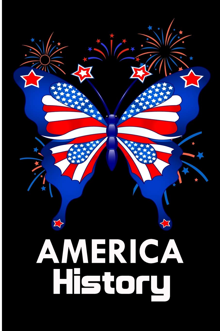 American History: Funny America History July 4th Blank Lined Note Book Non-fiction