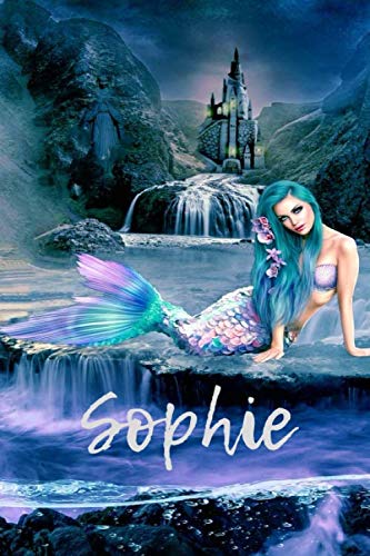 Sophie: Personalised Mermaid Cover Notebook | 160 Ruled Pages | 6x9 Journal | Paperback Diary | Glossy Finish Essays & Short Stories